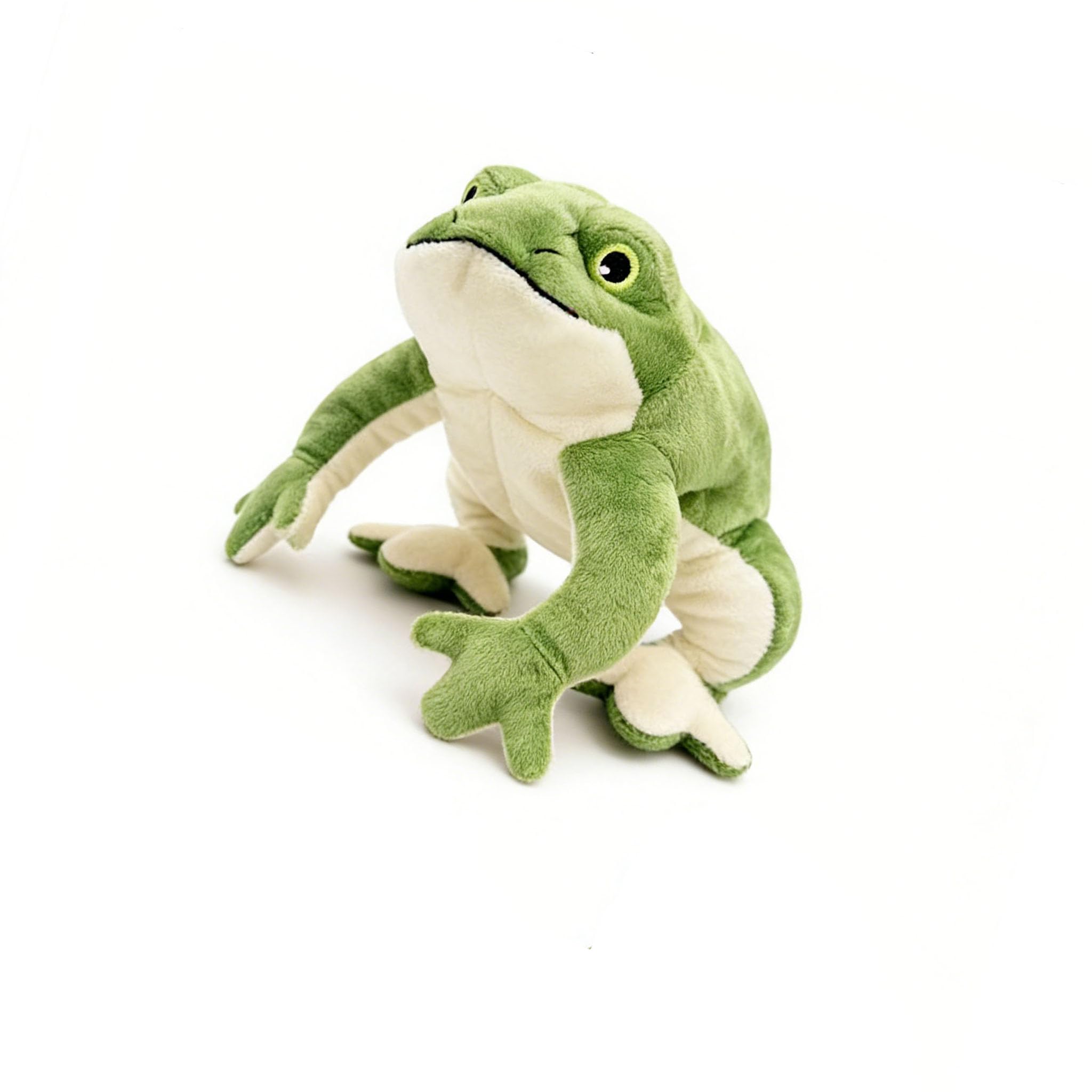 Mounteps Frog Dog chewing Stuffed Animal, Cute Realistic Frog Plush with Sound, Soft Comfortable Plush Toys for dogs