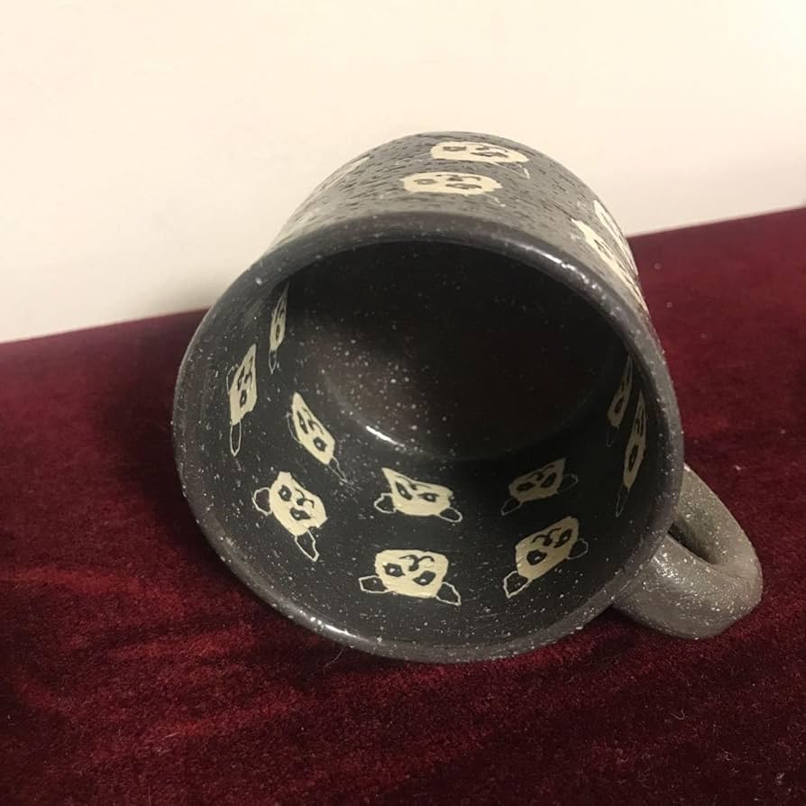新品未使用　水野智路 作　茶碗とマグカップ　パンダ柄 Miniature bowl🍚 ミニチュアのパンダ柄の茶碗焼けました