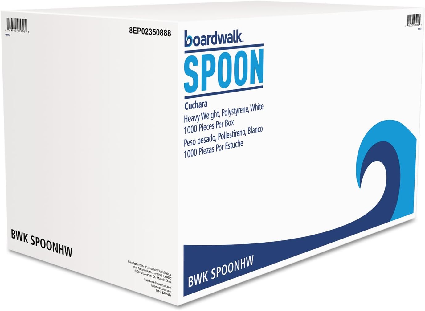 BWKSPOONHW - C-Ps HVY Wt Teaspn 5.87In Bulk WHI 1000