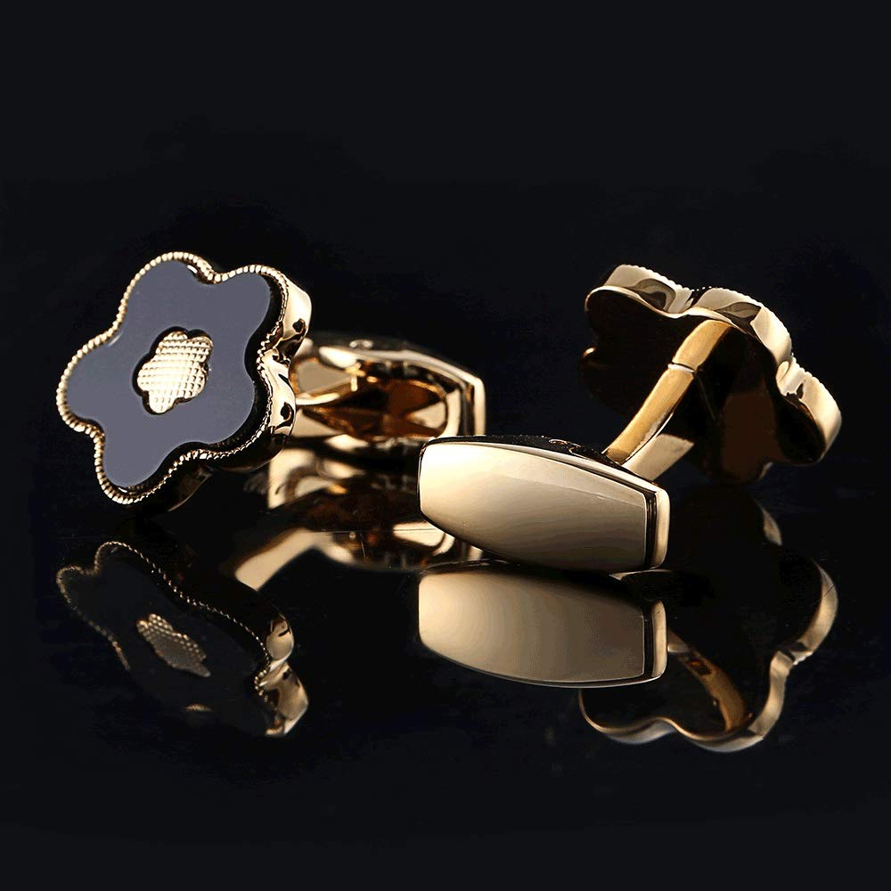 Gold Manschettenknöpfe Herren Hochzeit Hemd Manschettenknöpfe Männer Blume Manschettenknöpfe Manschetten