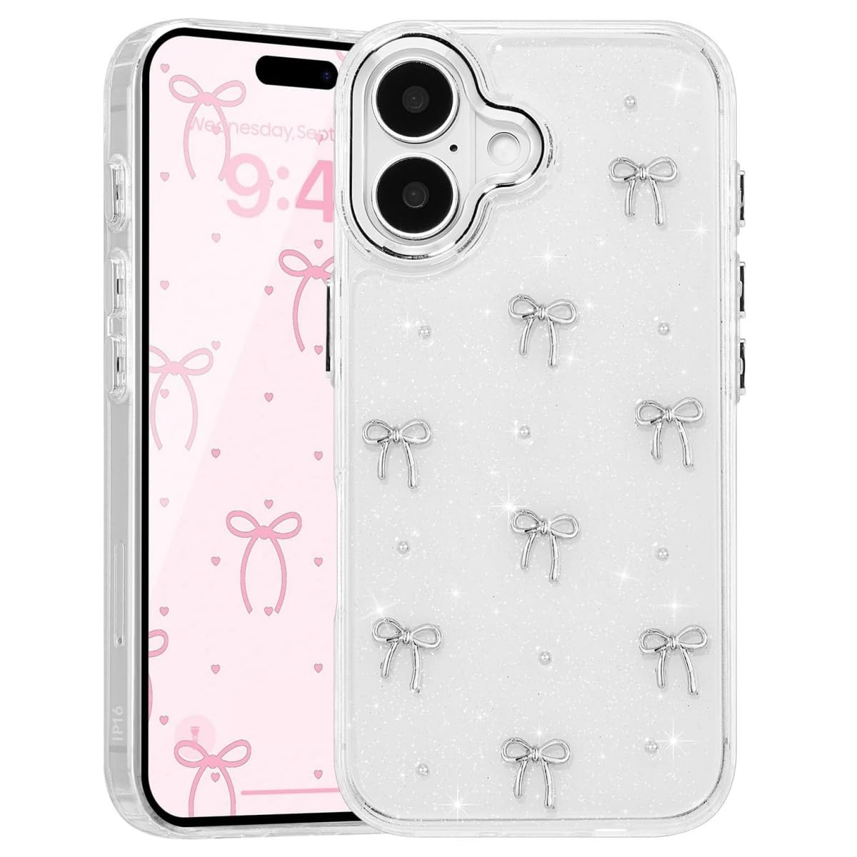 Amazon.co.jp: 対応 iPhone 17 用 ケース 可愛い キラキラ リボン