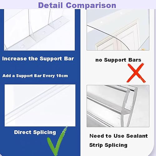 Miniatura 4 de Toldo para puerta delantera, toldo para ventana al aire libre, toldo para puerta, toldo de puerta exterior resistente al viento, toldo transparente,