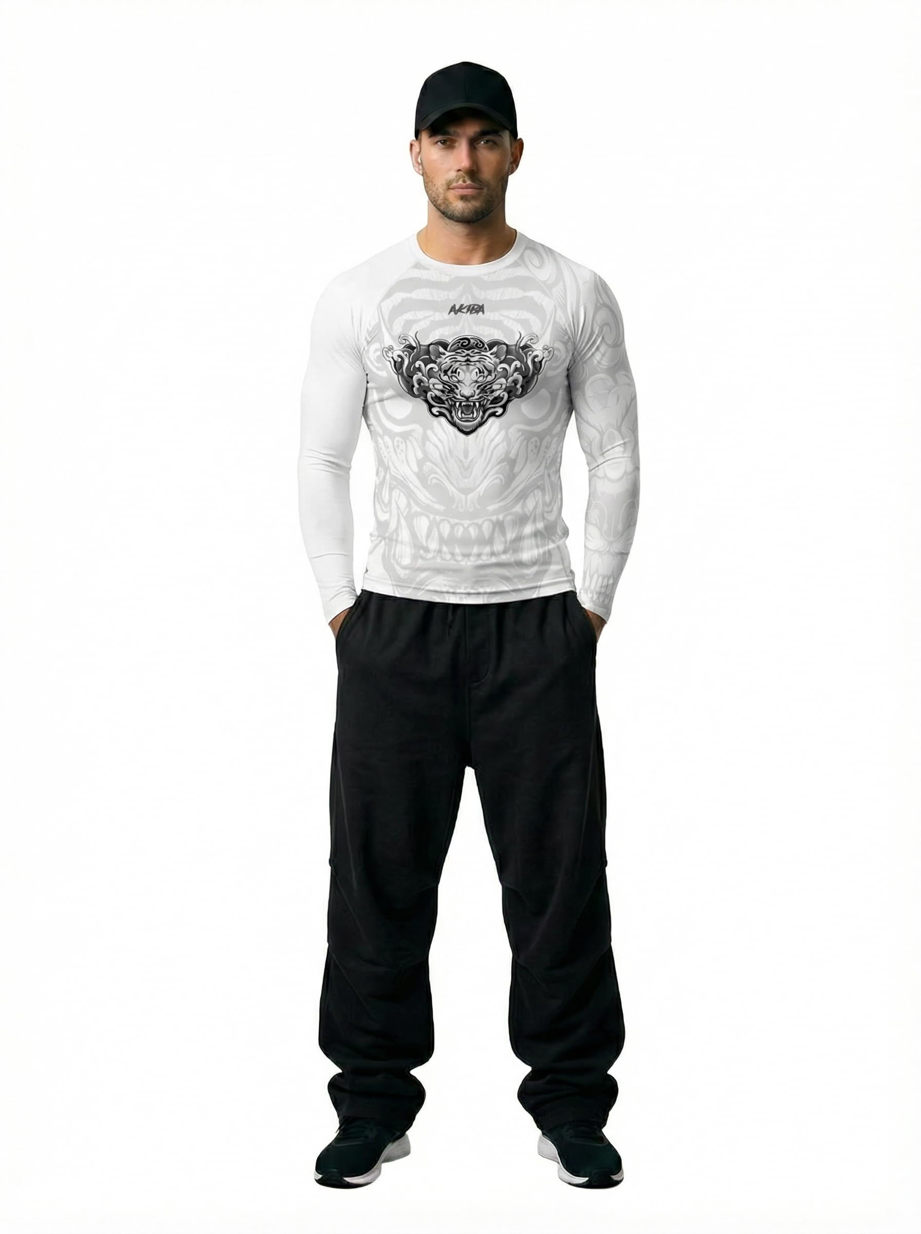 akiba Full Sleeve Skins Performance Fit Compression for MMA, BJJ Rash Guard,Gym, Running, Cycling-picture-20