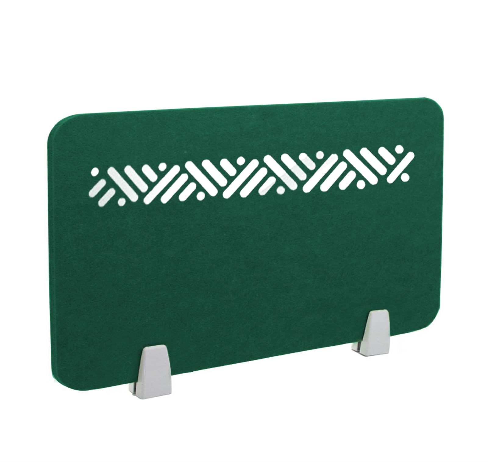 HJYCLFAZU Soundproof Table Divider Panel, Acoustic Felt Partition for School, Office, Library - Dark Green, 100x30cm, Noise Reduction, Desk Separator