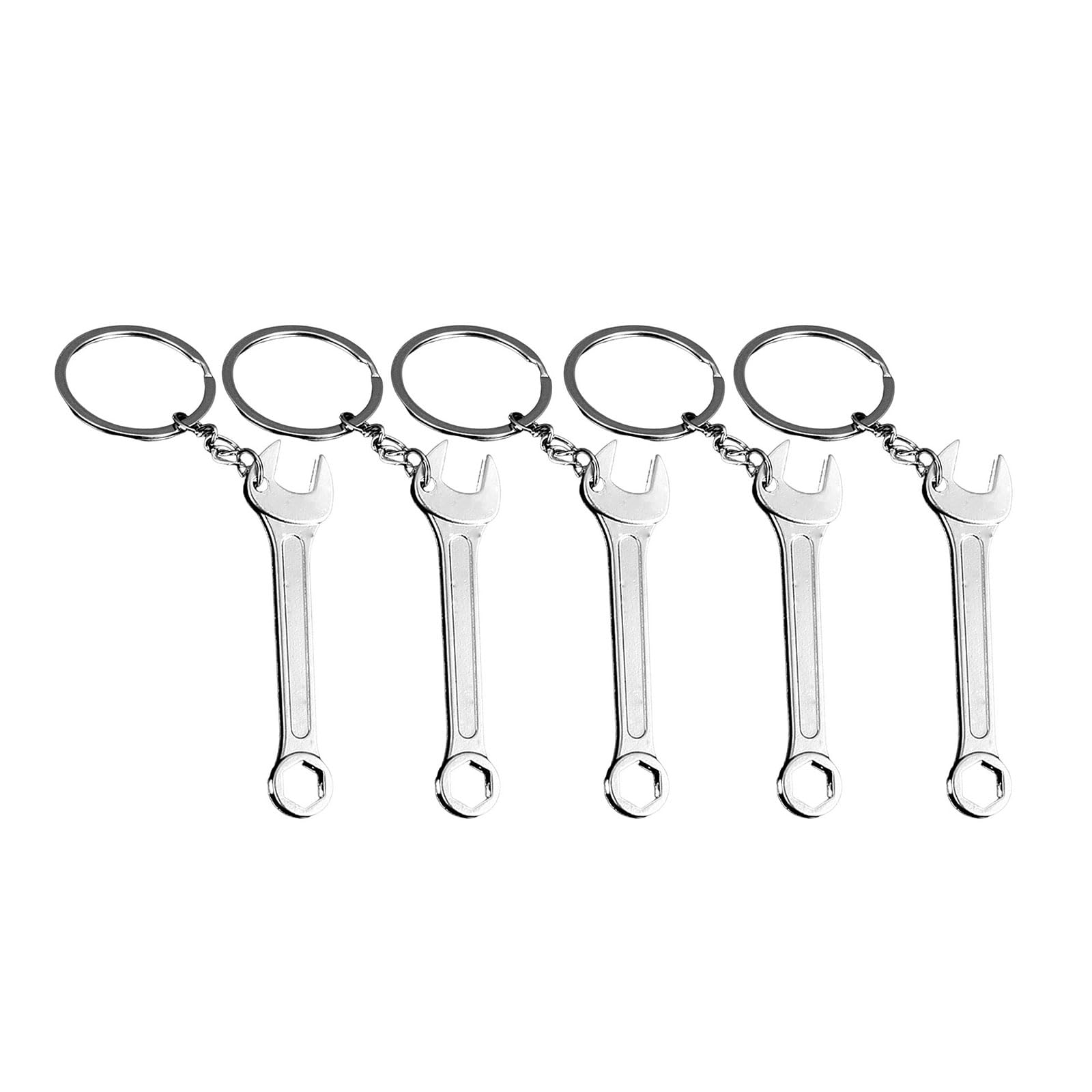 Tsophreniq Of 5 Spanner Hammer Keychains Wrench Spanner Pliers Shovel Screwdriver Shape Holder Hammer Keychain Bulk