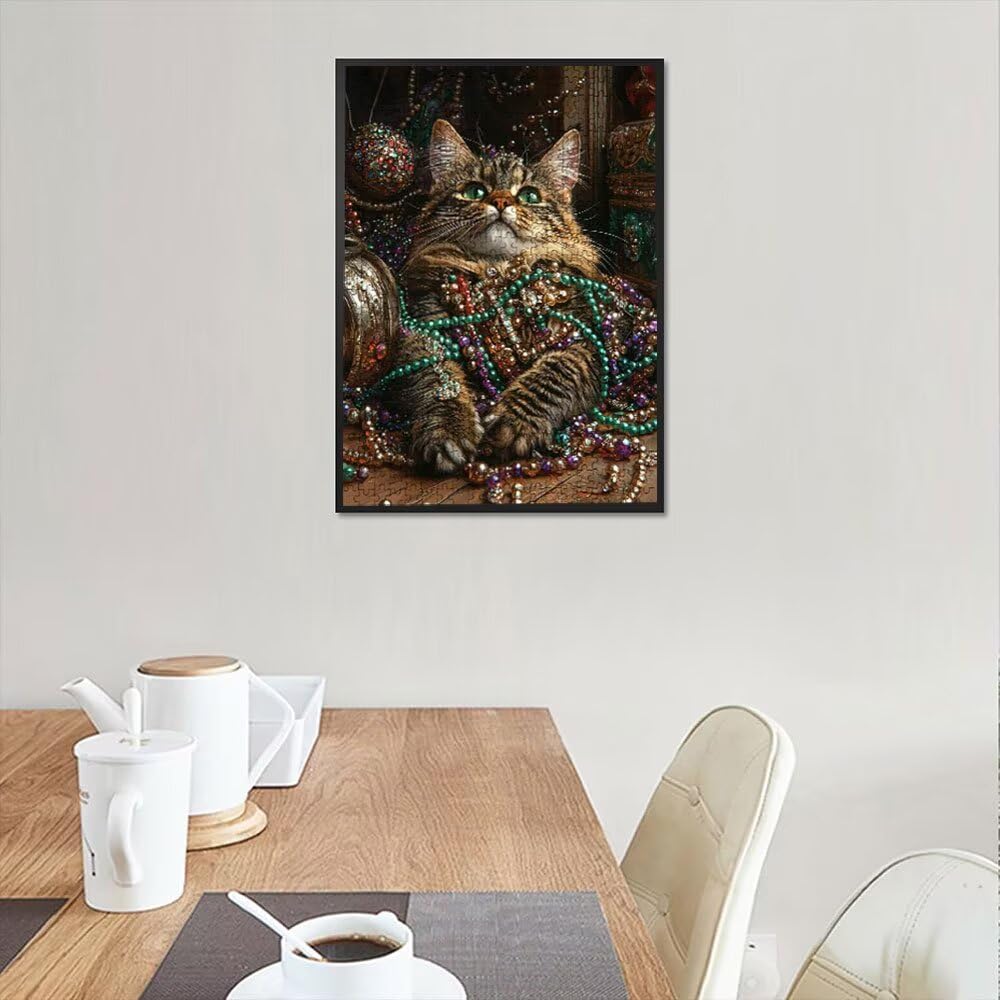 Puzzle 2000 Pezzi, Collana Gatto 3D Puzzle per Adulti Impegnativo, Educa Puzzles Artistico, Divertente E Stimolante Puzzles Decorativo per La Famiglia, Regalo e Decorazione Pareti DX0YL6-927