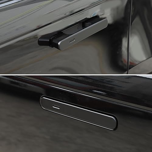 Miniatura 5 de HAPPYHORSE 4 piezas de cromo ABS negro mate para Land Rover Range Rover VELAR 2017 2018 manija de puerta exterior de coche accesorios