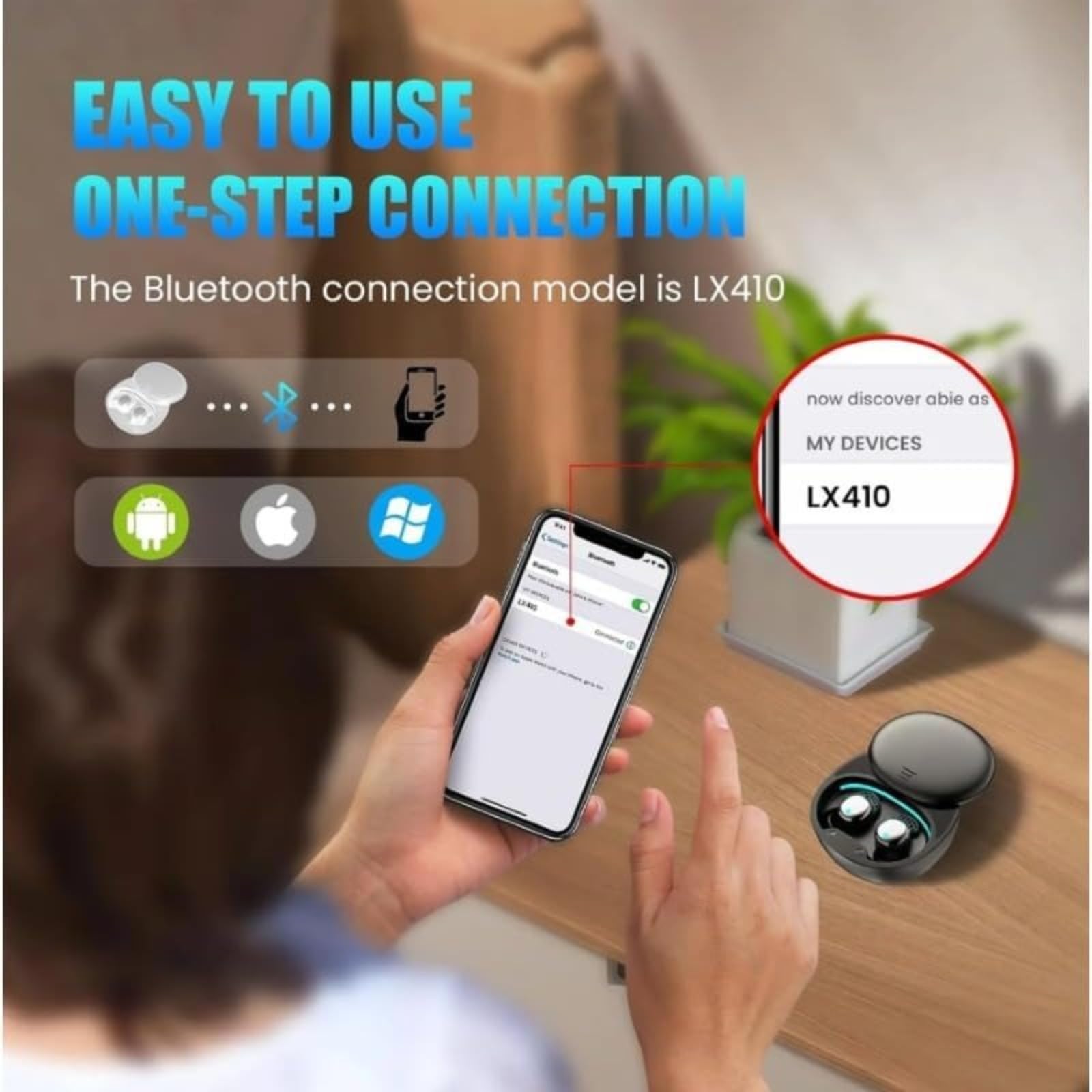 Écouteurs de sommeil, design ultra-léger de 3 g, batterie de 30 heures avec charge rapide, pour un sommeil confortable et une utilisation toute la journée