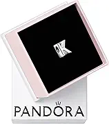 PANDORA Alphabet Charm - Compatible Moments - Gift for Her - Made with Sterling Silver - with Gift Box