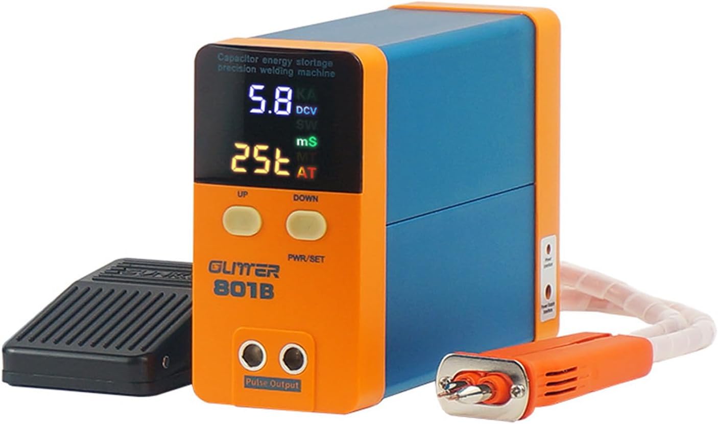 11.6 KW Capacitor Battery Spot Welder, 2-in-1 Automatic & Foot Pedal Two Modes Battery Farad Welding Equipment for 18650s