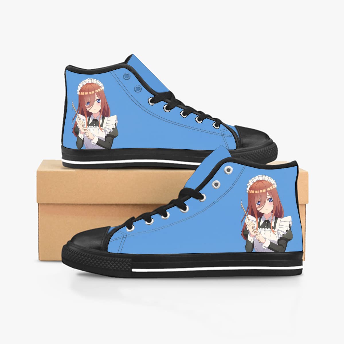 Amazon.co.jp: Nakano Miku Skateboard Shoes, High-cut Sneakers