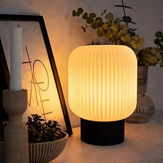Générique Lampe de Chevet Design Minimaliste – Tafukt M – Lampe d’Ambiance Moderne en PLA Blanc, Base Plâtre, Douille E14, Interrupteur sur Câble, Fabrication Artisanale Française – 22 cm (Noir)