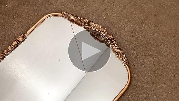 G-LEAF Arched Mirror, Vintage Baroque Mirror,Victorian
