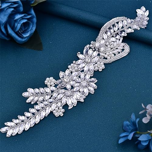 Bridal Belts Wedding Dress Accessories Rhinestone Crystal Sash Women Party Gown Waistband3