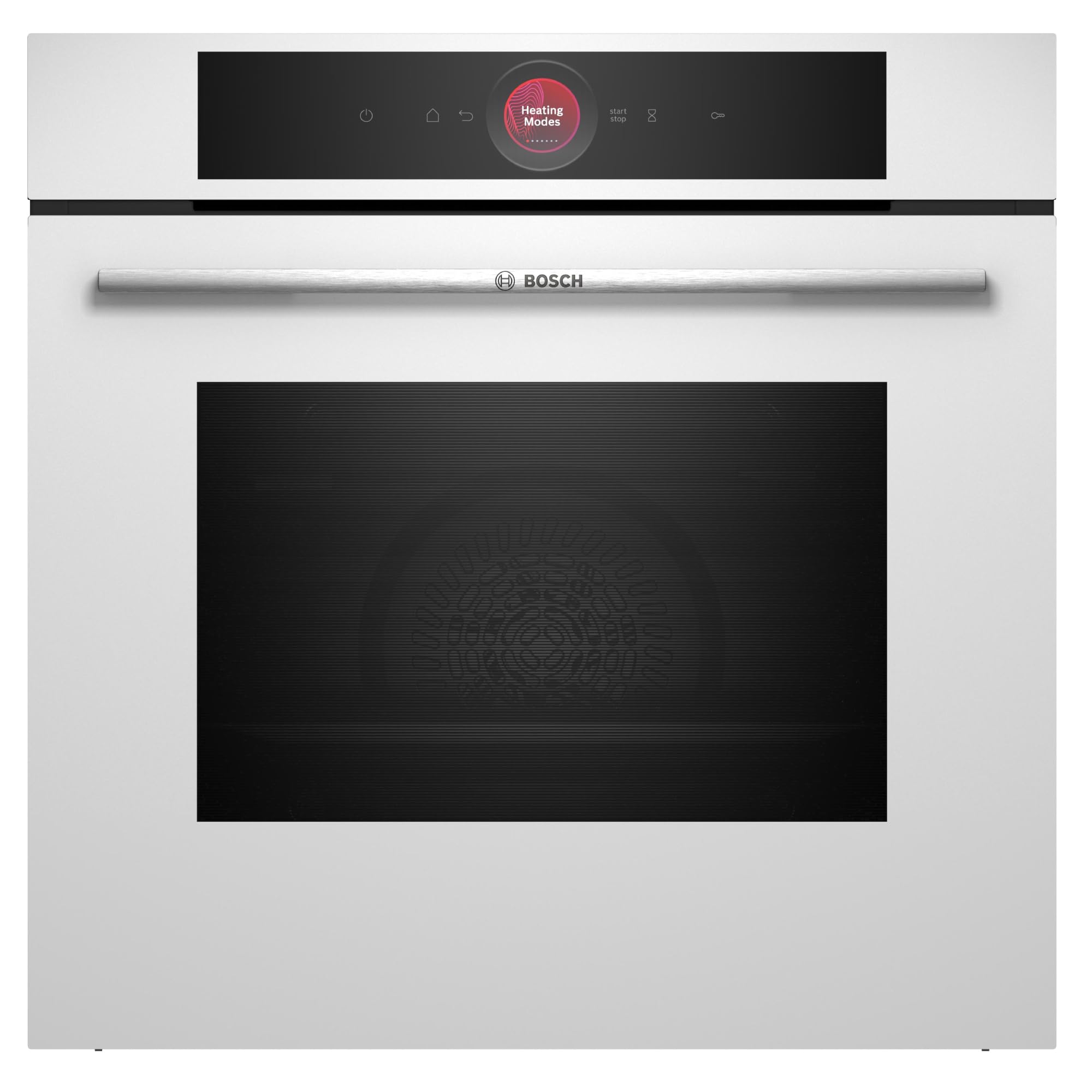 Bosch - Horno Multifunción, 60 cm, Serie 8, Electrónica TFT TouchControl, AirFry, Función Assist, Home Connect, Pirólisis, Blanco, HBG7741W1