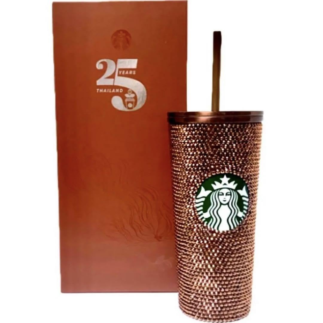 希少 スターバックス　タイ限定ラインストーンタンブラー 激レア◇ギラギラ ラインストーン 海外スタバ限定 タイ オンライン限定