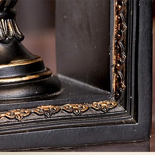 Miniatura 8 de TimeStamp Sujetalibros decorativos, rústico y único con forma de globo, tapones antideslizantes para estantes del hogar, poliresina, 4.5 x 5 x 8