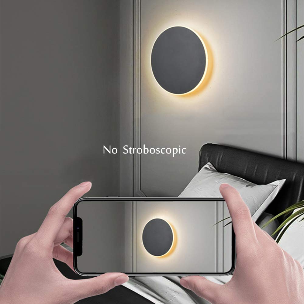 LED Touch Wandleuchte Modern Mini Style Wandlampe Nordisch Einfach Innen Wandbeleuchtung Für Wohnzimmer Schlafzimmer Flur Treppe,White+Cool White-30cm 15W