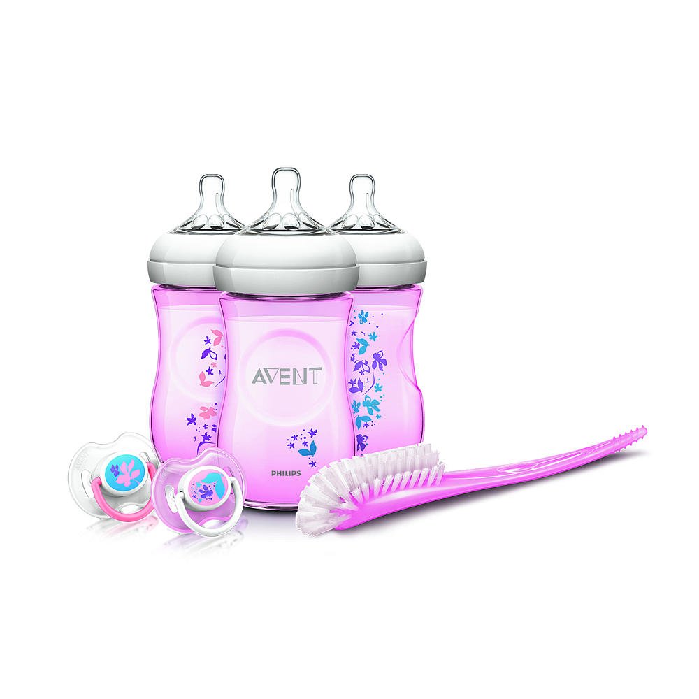 Philips Avent Natural Ounce Baby Bottle Feeding Gift Set