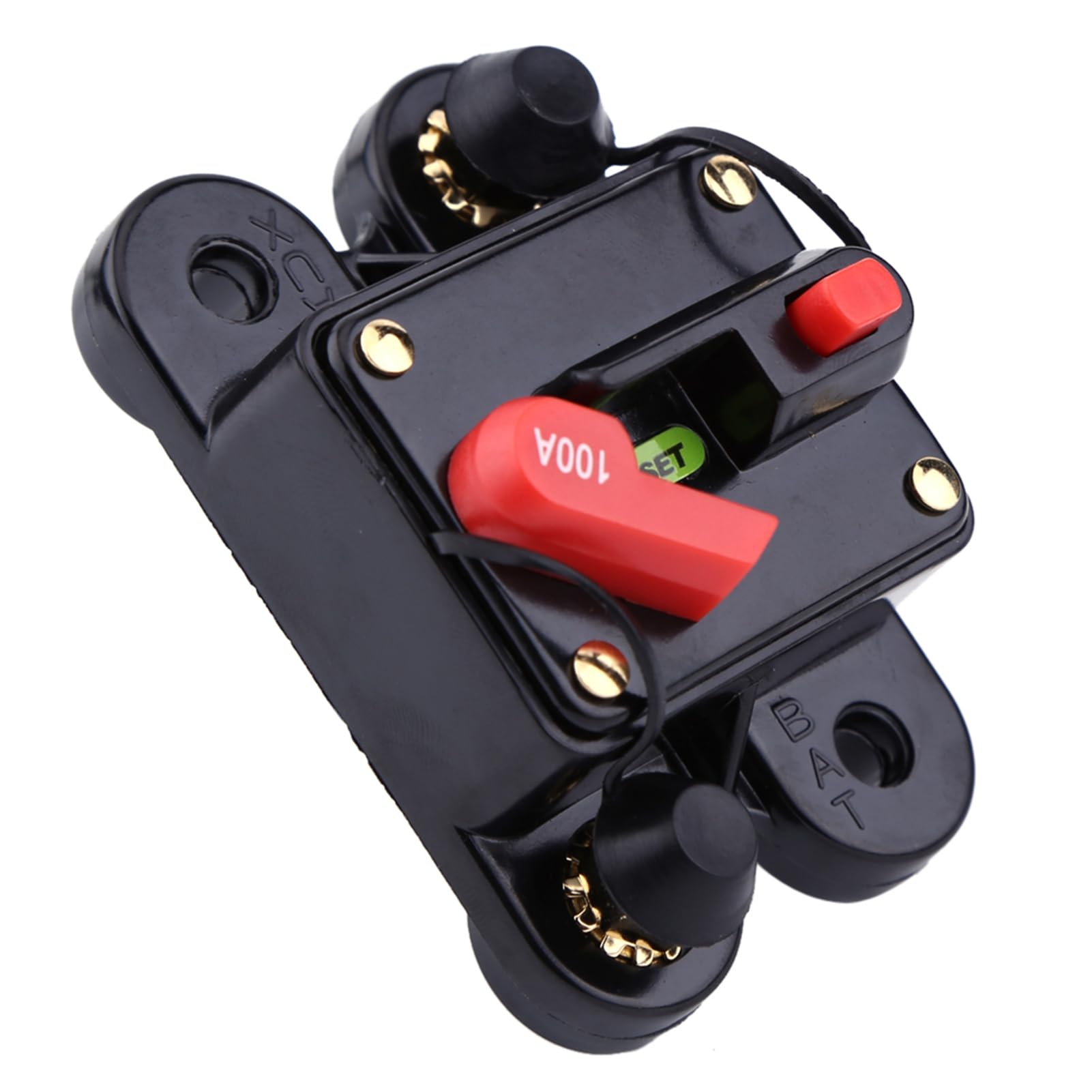 Wyłącznik Obwodowy, DC12 V Wyłącznik Automatyczny do Samochodów Morskich łodzi Rower Stereo Audio Reset Bezpiecznik 80-300A (100A)
