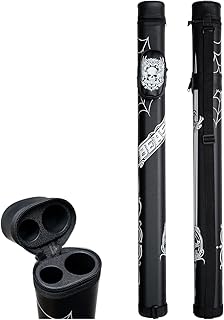 HAN'S DELTA 1x1 Hard Oval Pool Cue Billiard Stick Carrying Case, (Several Colors Available)