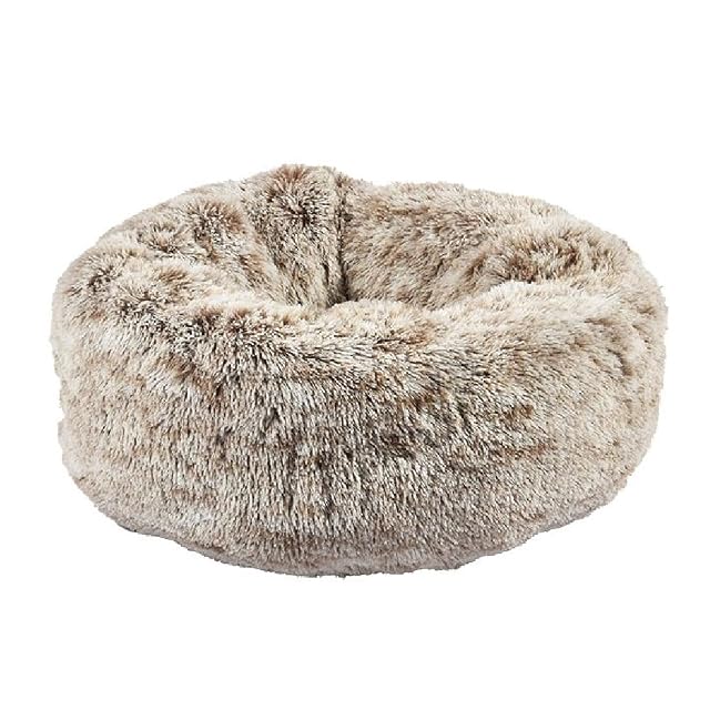 Bobby Poilu - Cojín para Perros Extra Suave de Felpa, Donut Antideslizante para Perros y Gatos, tamaño…