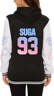 Dolpind Bangtan Boys V Jimin SUGA Jungkook Jin Rap Jhope Varsity Baseball Jacket Love Yourself Hoodie Sweater
