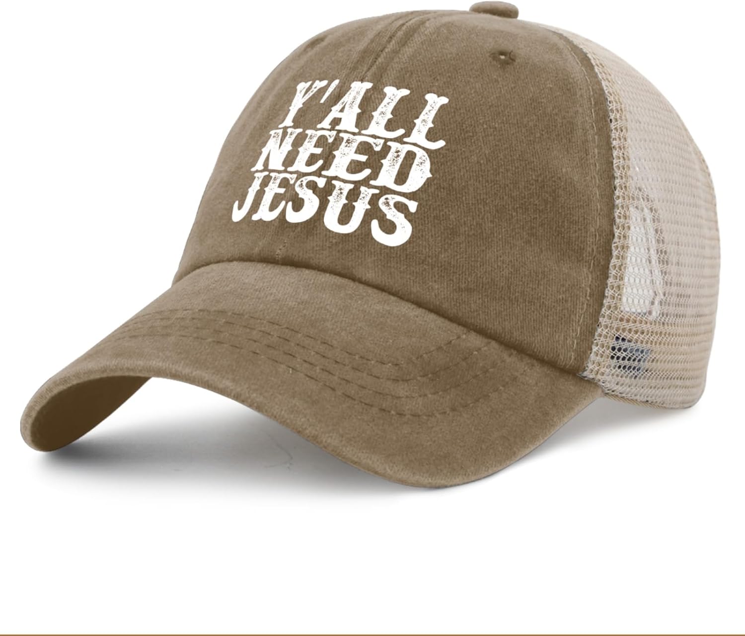 Y'all Need Jesus Hat Trucker Hats Women Vintage Mesh Cap for Fall image 3