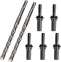 Seri Ya 16mm SDS Plus Shank 4-Blade Drill Stone Splitting Tool Stone Splitter Garden Stone Rock Demolition Crushed Stone (Seri Ya 16mm 5-Piece Drill 2-Piece)