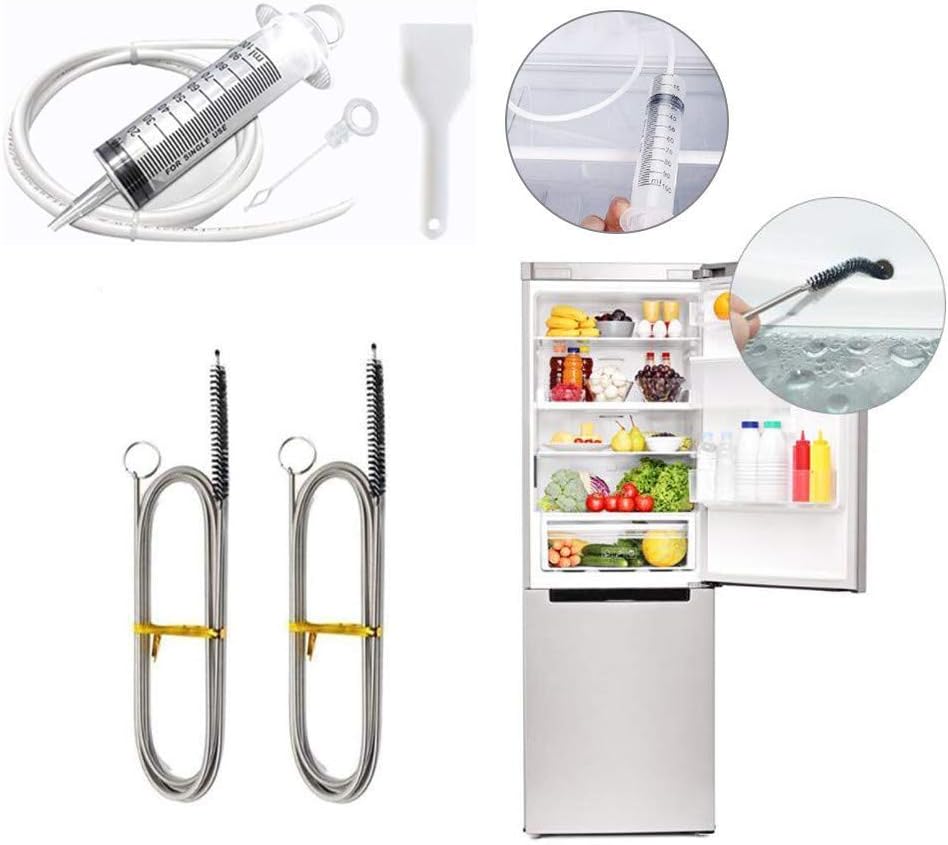 C100AE 6 pcs Reusable Fridge Drain Hole Cleaning Brush Tool Set