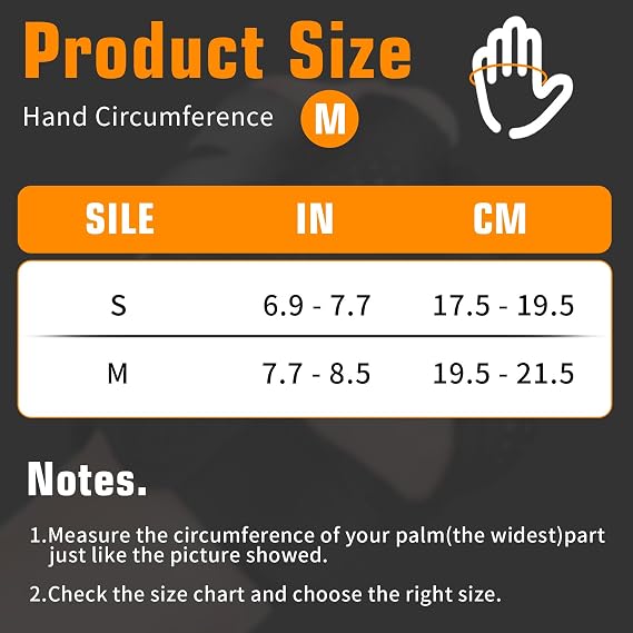 Weight Lifting Gloves Workout Gloves for Women Men Thick Padded Gym Gloves Breathable Fingerless Grip Gloves with Full Palm Protection for Exercise Hanging Weightlifting Cycling Pull ups Rowing(M)