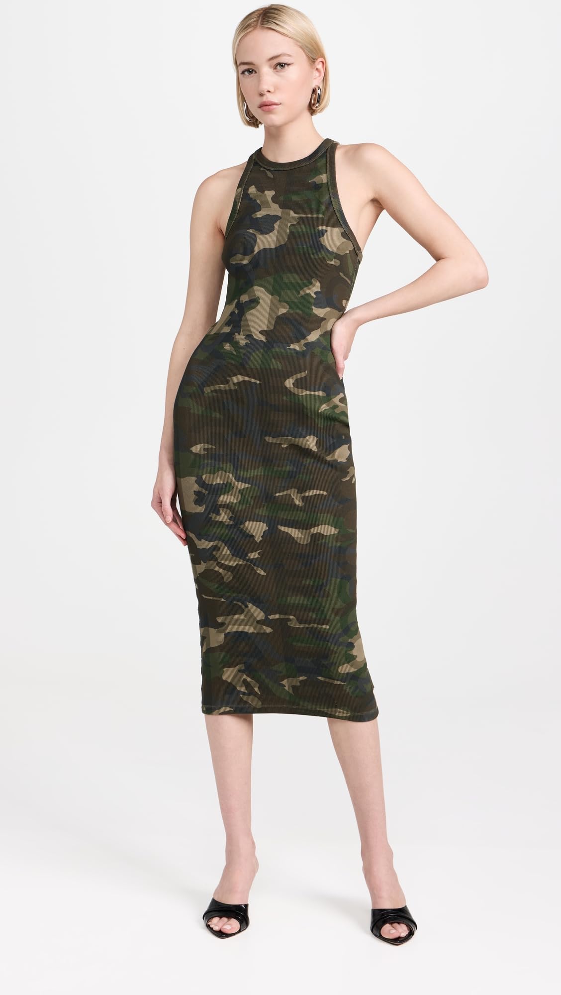 MARCJACOBS CAMO RIB DRESSリブ ドレス ワンピースL Marc Jacobs Women's Camo Racer Rib Dress, Camo Multi, S | B2B