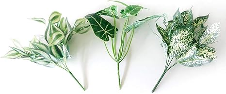 Amazon Blooming Me フラワーデザイナー推薦 枯れない 高品質 上質な造花 Green ガーデニングブッシュ フェイクグリーン 選べる3種類 トラディスカンティア 造花 オンライン通販