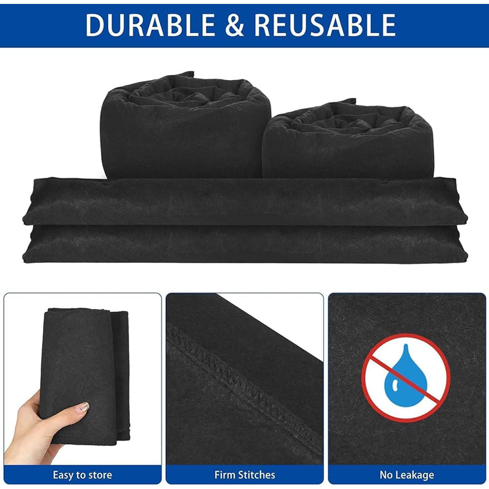 4Pcs of 150CM Water Activated Flood Barriers for Home Door Sand Bags Without Sand for Garage Basement - Image 2