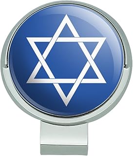 GRAPHICS & MORE Star of David Jewish Israel Ancient Religion Symbol Golf Hat Clip with Magnetic Ball Marker