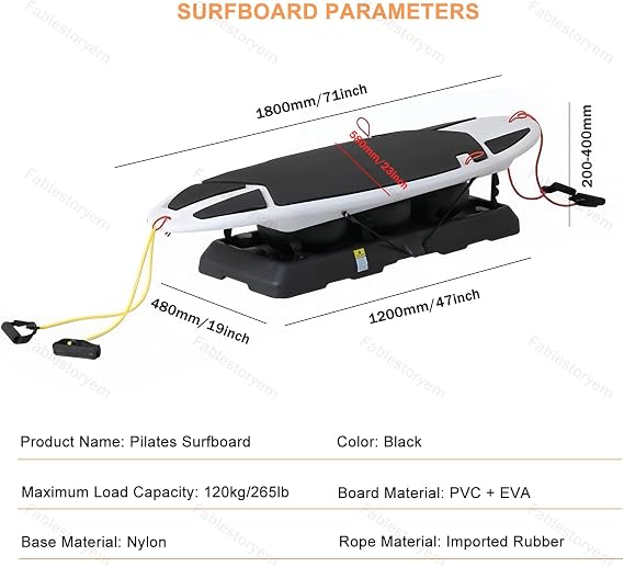 Balance Board Trainer for Surfing and Fitness, Indoor & Outdoor Balance Board for Core Strength and Coordination Training