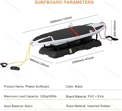 Balance Board Trainer for Surfing and Fitness, Indoor & Outdoor Balance Board for Core Strength and Coordination Training