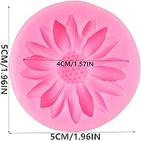 Vista 2 de Molde de silicona para crisantemo, moldes de fondant de girasol para decoración de pasteles de flores, decoración de cupcakes, caramelo