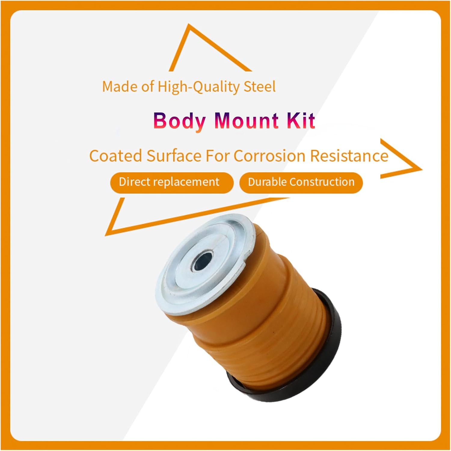 Center Rear Body Mount Kit for 2008-2016 F250 F350 F450 F550 Truck , 924-066 Body Mount &Bolt Kit