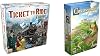 Days of Wonder | Ticket to Ride Europe Board Game & Z-Man Games | Carcassonne | Board Game | Ages 7 | 2-5 Players | 45 Minutes Playing Time