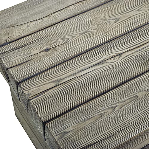 Modway Manteo Outdoor Conversation, Side Table And Two Armchair Set, Light Gray Beige #TOP5