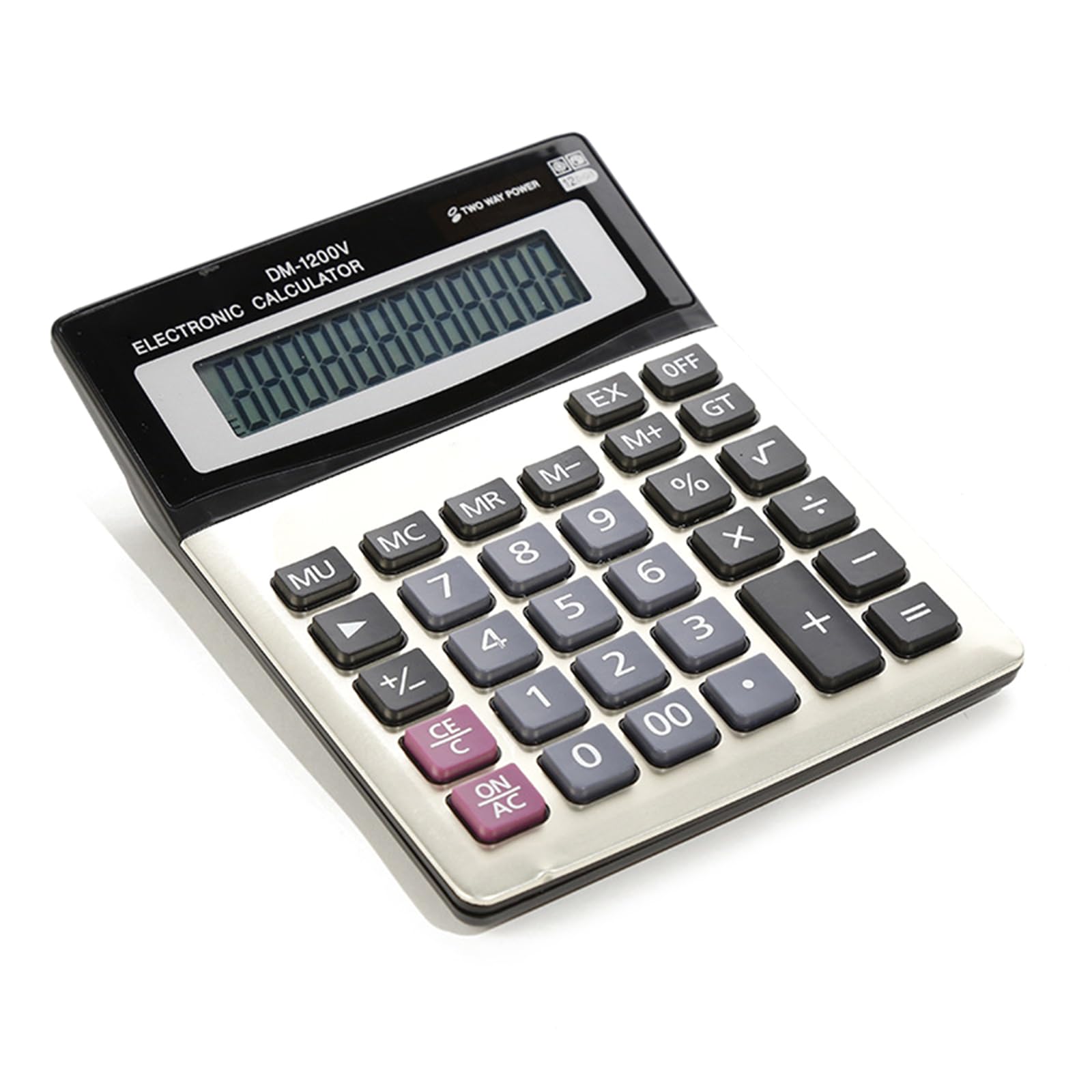 QIEIEI Large Display Calculator 12 Digit Screen Electronic Calculator for Office and Study with Durability Shell