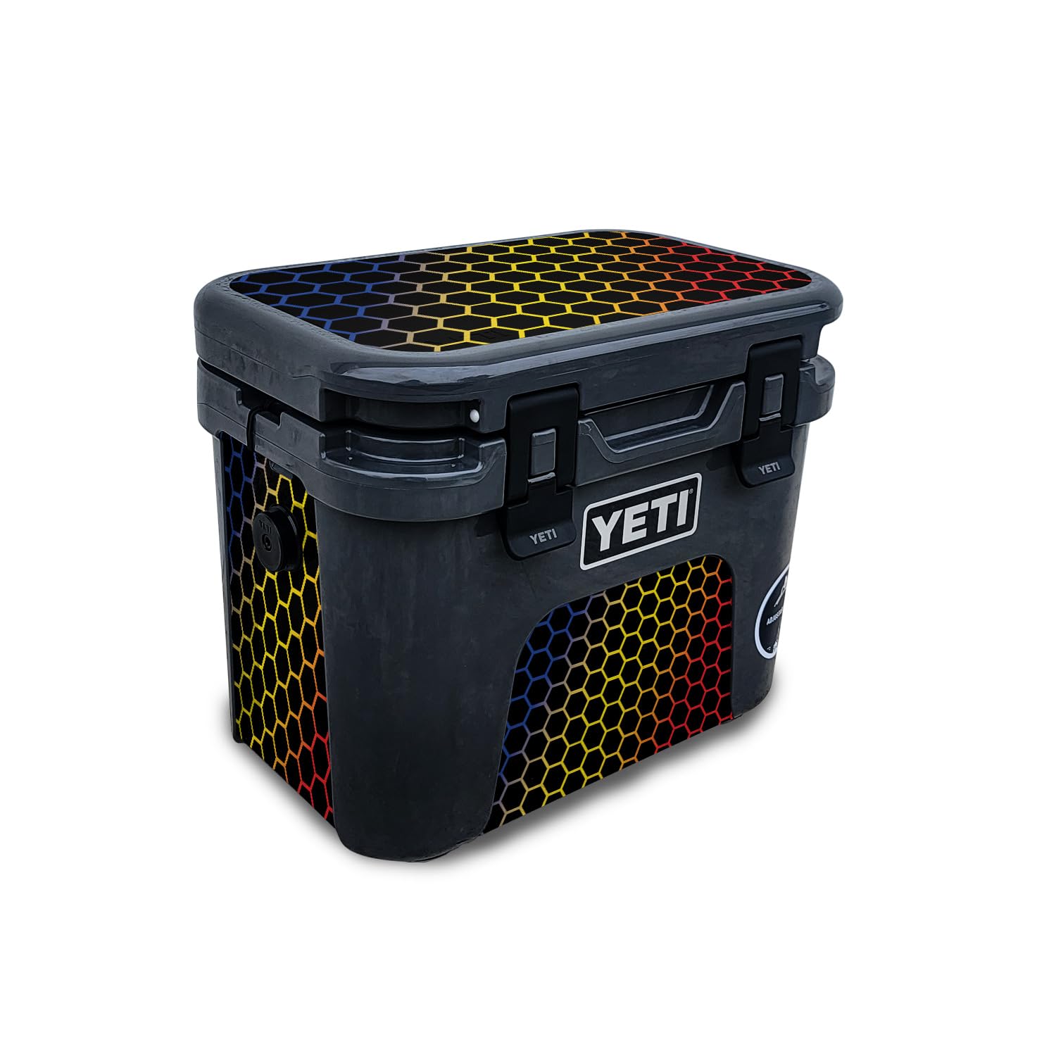 Skin Compatible with Yeti Roadie 15 Hard Cooler - Primary Honeycomb - Premium 3M Vinyl Protective Wrap Decal Cover - Easy to Apply | Crafted in The USA by MightySkins