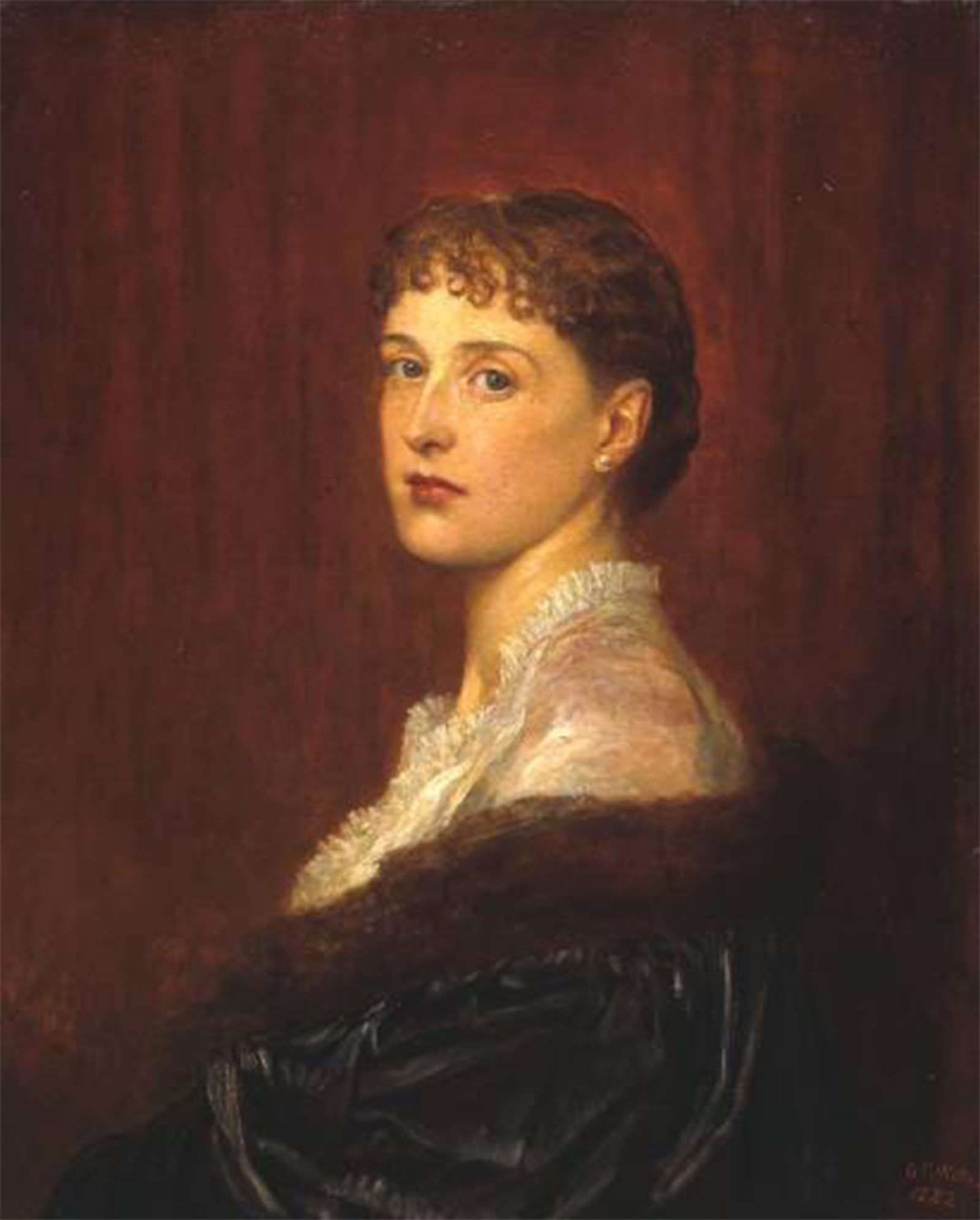 ARTXLXXBN Famous Painting Canvas Artwork Graffiti Print Mrs Arthur Sassoon by George Frederic Watts Portrait Canvas Image for Home Decor 60x90cm