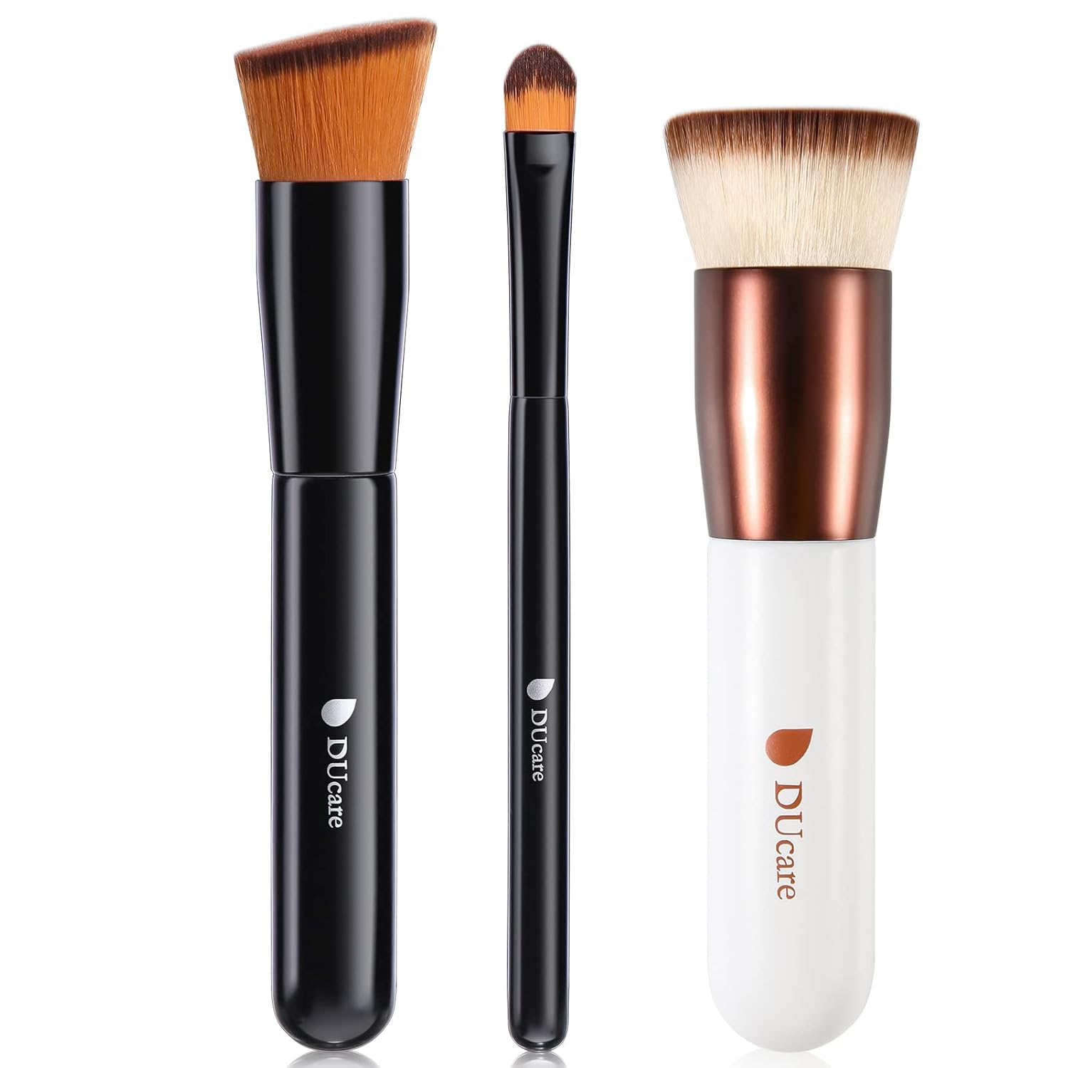 DUcare 2PCS Flat Top Kabuki Foundation Brush Concealer