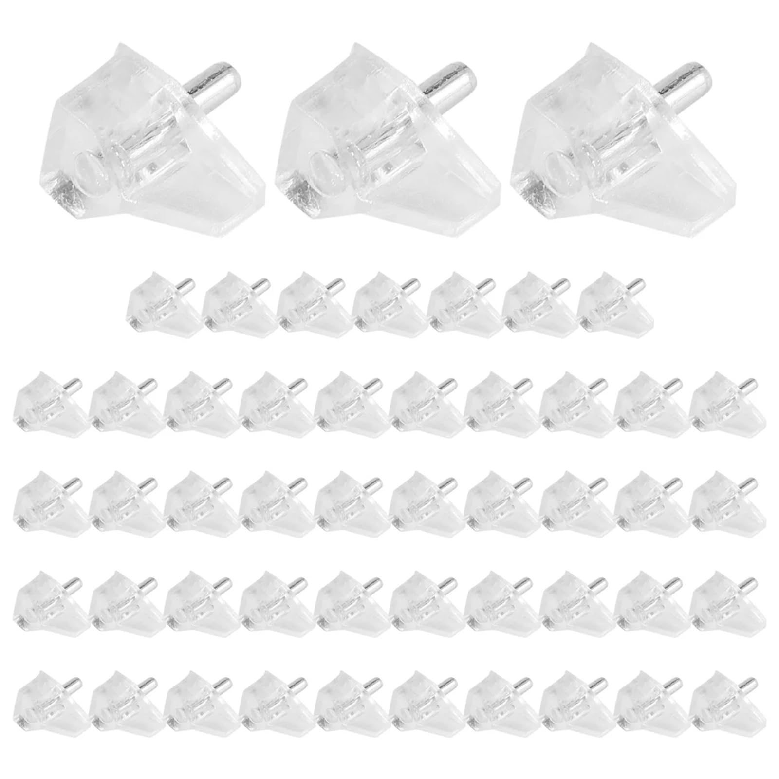 50 pezzi perni for mensole, pioli di supporto trasparenti, for for mobili da cucina Per Mensole