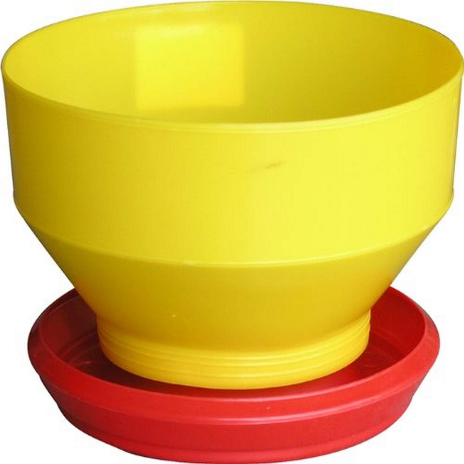Farm Tuff Baby Chick Bulk Feeder, 6-Pound, Yellow and Red