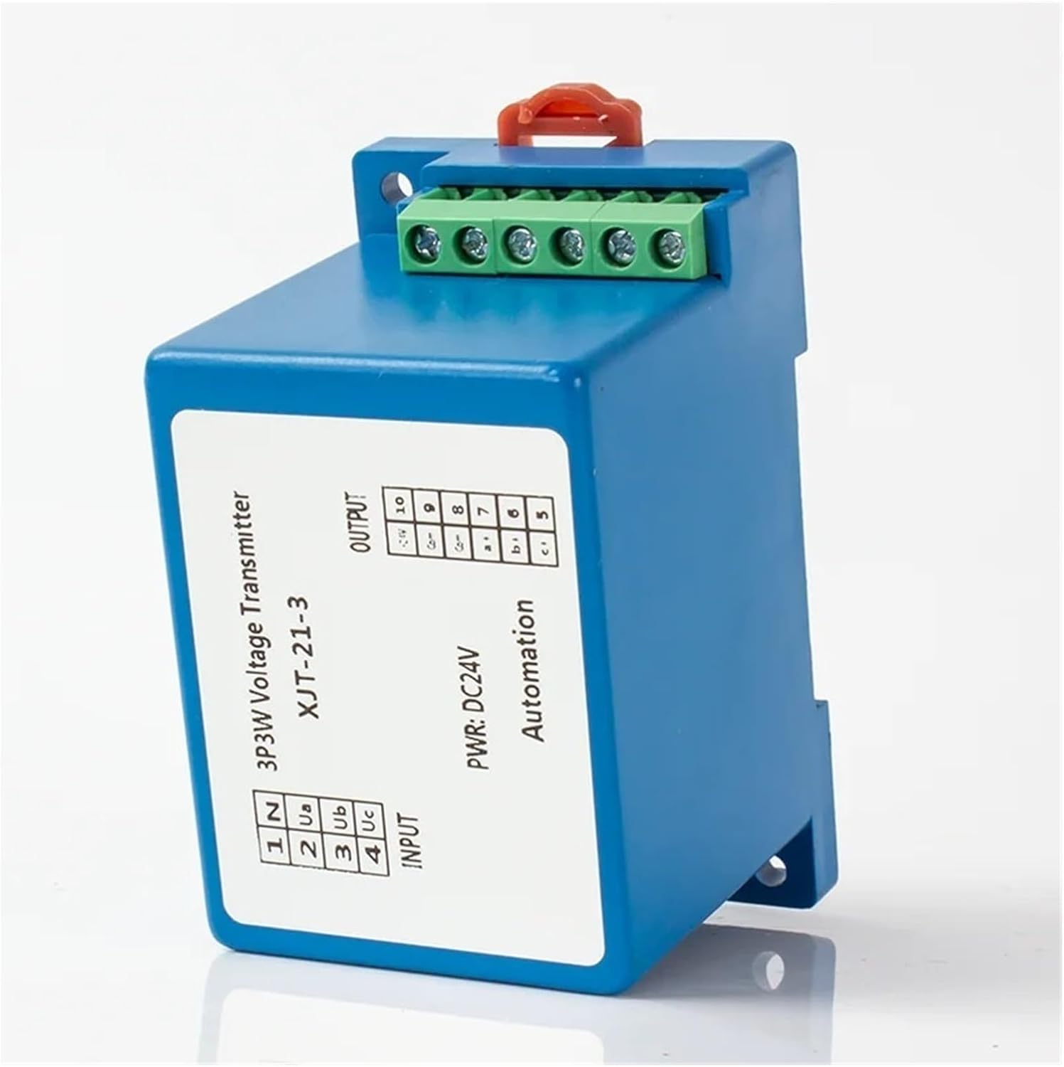 DC24V AC Voltage Sensor Transmitter RS485 DC24V 3 Phase AC Voltage Transducer 100V 220V 300V 380V 465V 500V(Input AC 0-465V)