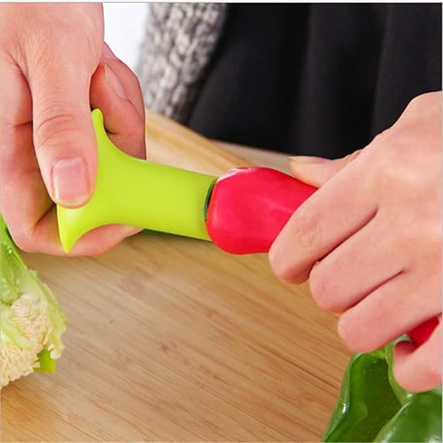 Miniatura 8 de Jushom Juego de 2 descorazonadores de pimienta, removedor de descorazonador de frutas, herramienta de cocina para jalapeño, pimientos, pepino,