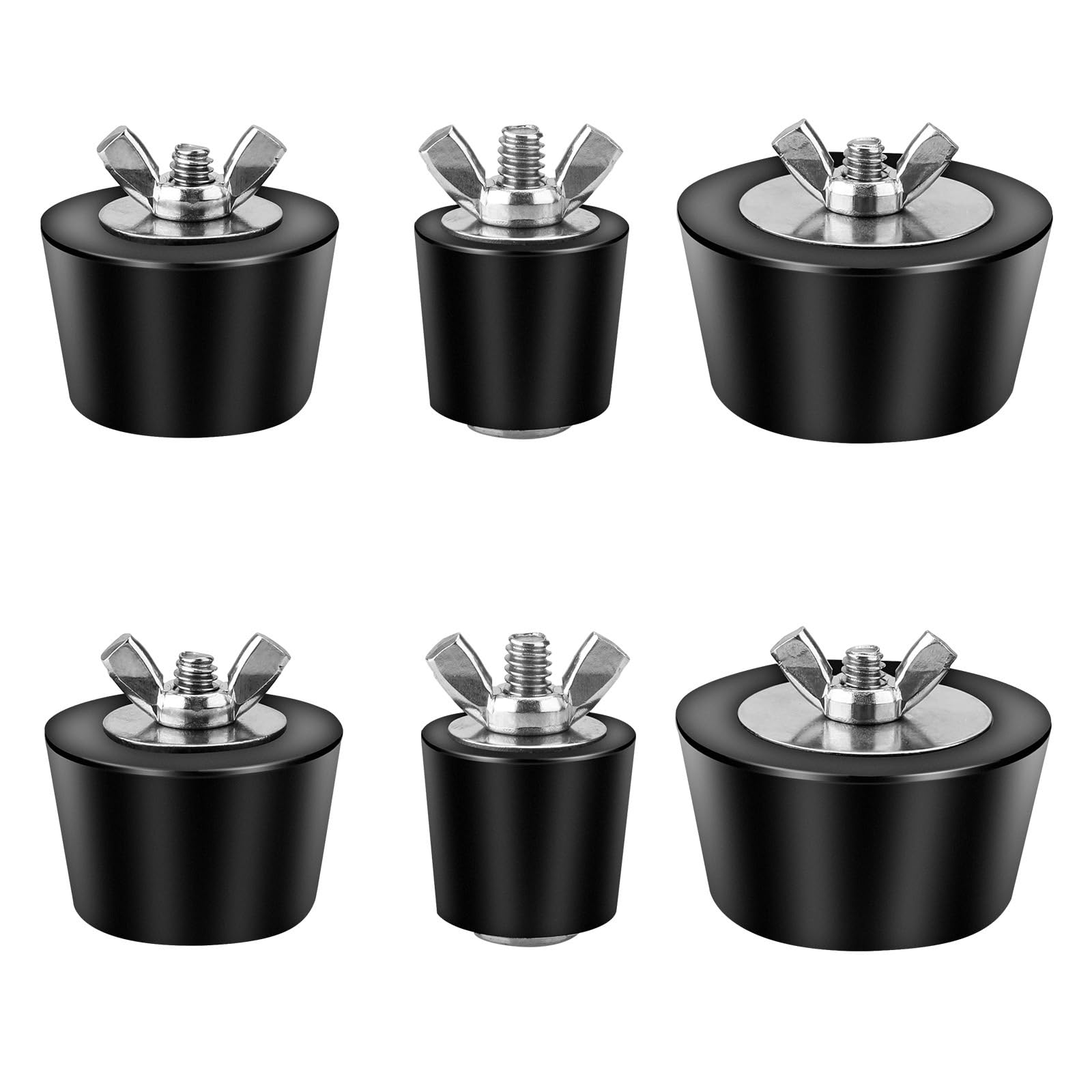 Bouchon d'extension piscine lot de 6 étanche et anti-gel avec vis inox